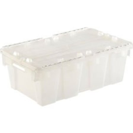 LEWISBINS ORBIS Flipak® Attached Lid Container FP075 -19-7/8 x 11-3/4 x 7-1/4, Clear FP075-Clear